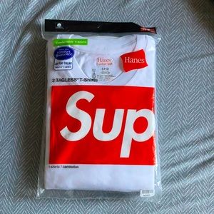 ❌SOLD! (Stock X)❌ Supreme Hanes 3-pack T-shirts!